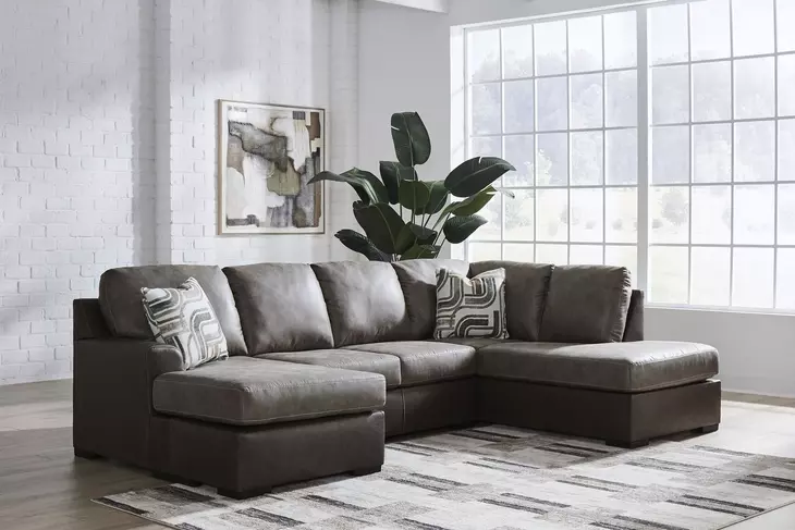 Helson Fossil 2 Piece Modular Sectional with LAF Sofa Chaise