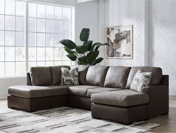 Helson Fossil 2 Piece Modular Sectional with RAF Sofa Chaise
