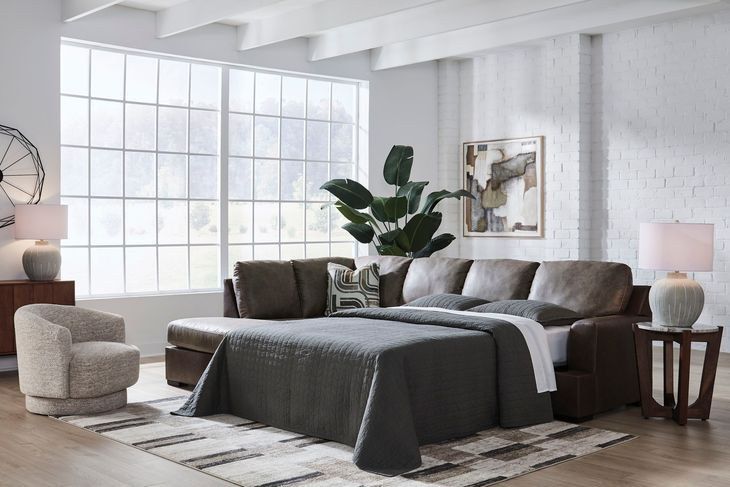 Helson Fossil 2 Piece Modular Sleeper Sectional with LAF Chaise