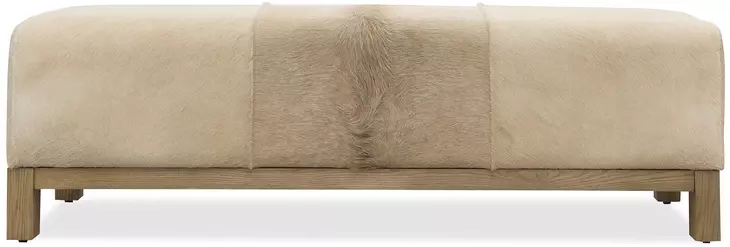 Melange Brown Upholstered 61" Bed Bench