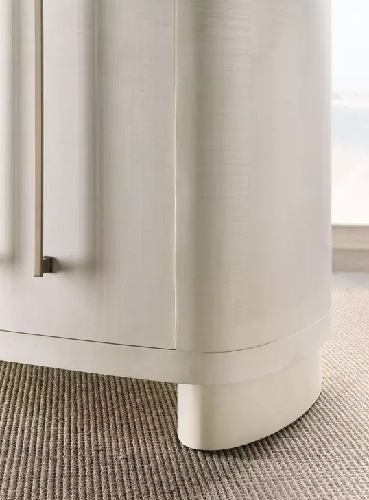 Melange White 3 Door Credenza