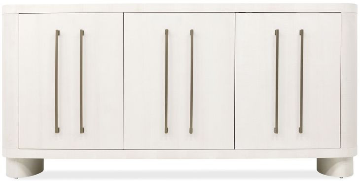 Melange White 3 Door Credenza