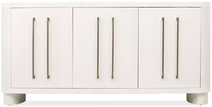 Melange White 3 Door Credenza