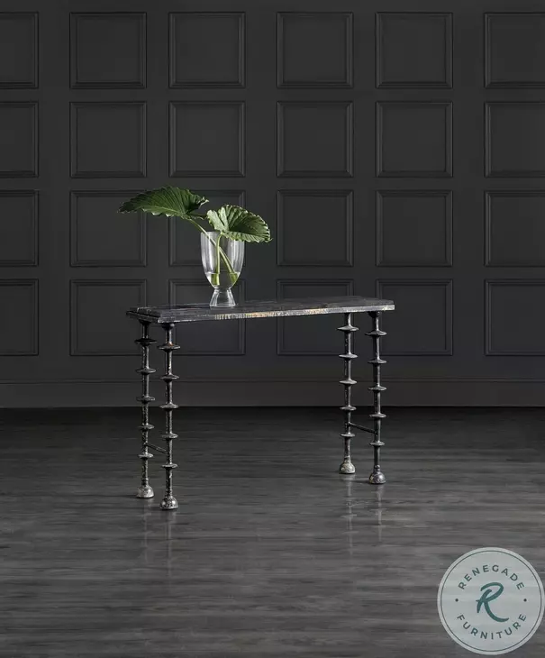 Evelina Black Console Table