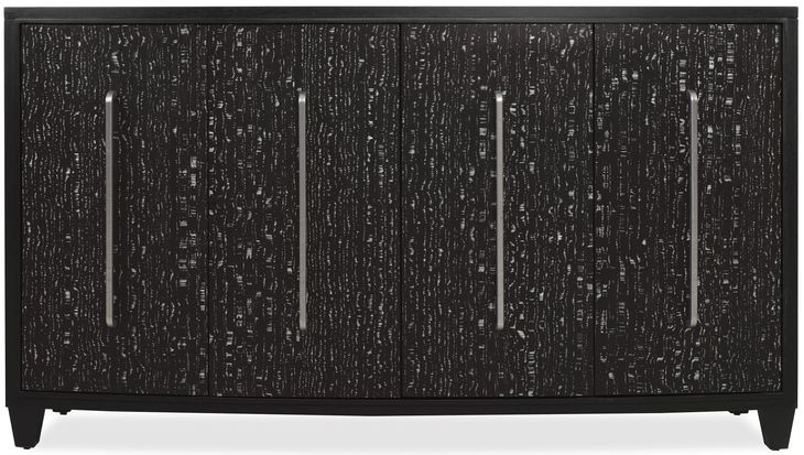 Melange Black 4 Door Credenza