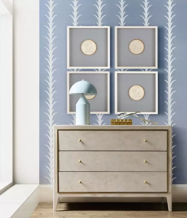 Melange Cream 3 Drawer Accent Chest