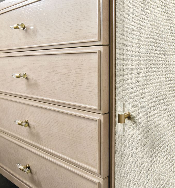 Horizon Beige Upholstered 4 Drawer Dresser