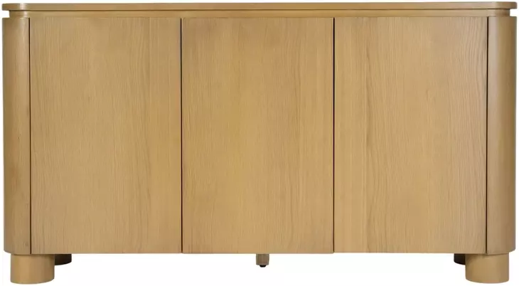 Genoa Light Oak 3 Doors Sideboard with Storage