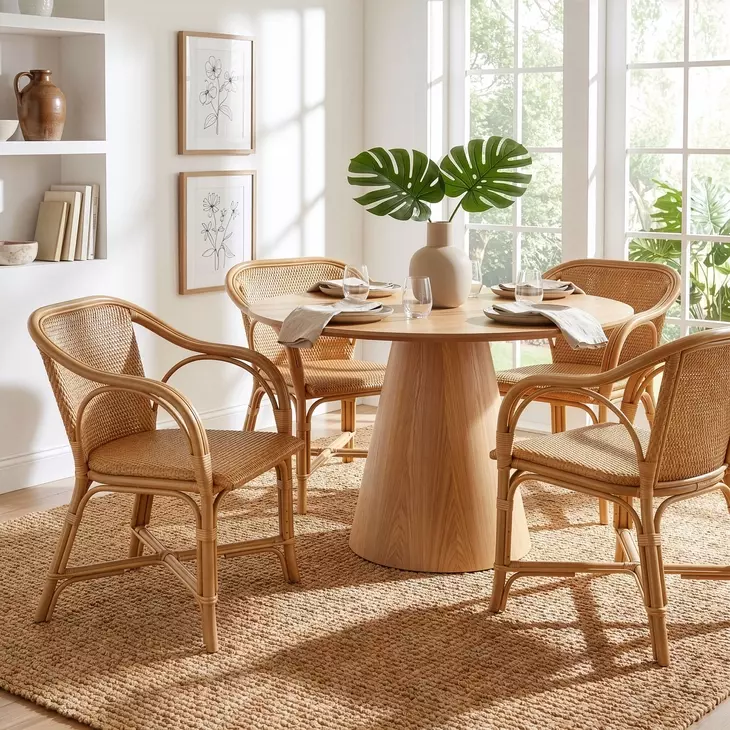 Portofino Natural Brown Arm Chair