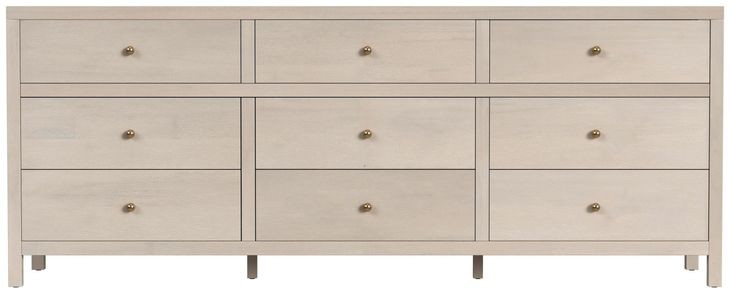 Nora Antique Taupe 9 Drawers Dresser