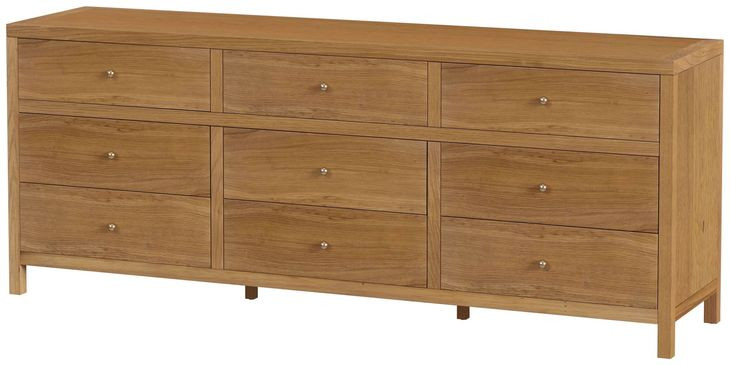 Nora Natural 9 Drawers Dresser