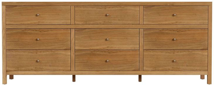 Nora Natural 9 Drawers Dresser