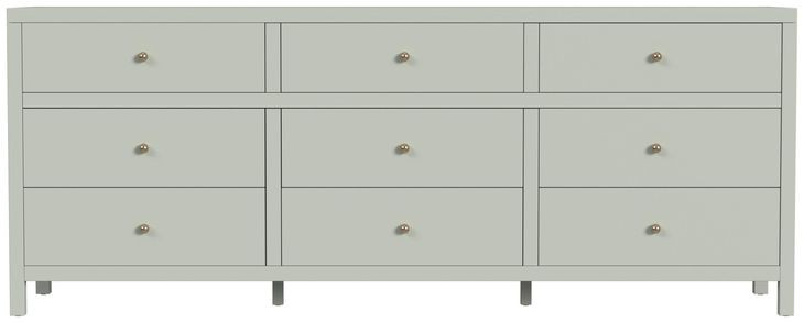 Nora Sage Green 9 Drawers Dresser
