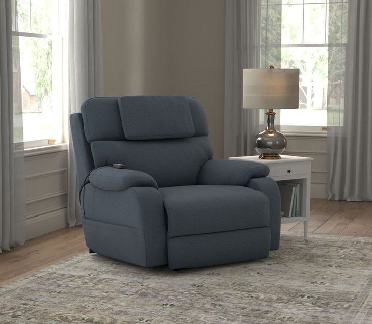 Dreamtime Steel Performance Fabric Zero Gravity Power Recliner with USB Charging and Neck Pillow