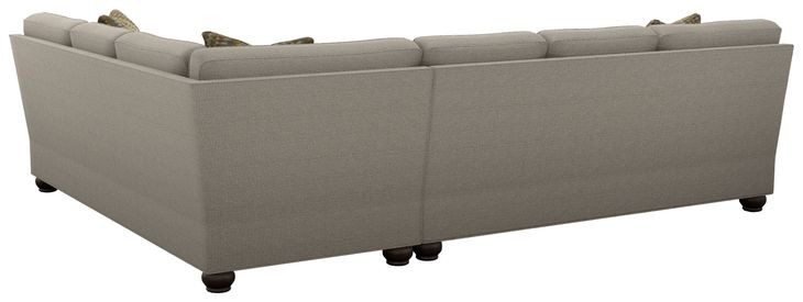 Bristol Gray 2 Piece Modular Sectional with Pillows