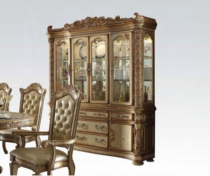 Vendome Antique Pearl Square Counter Height Dining Room Set