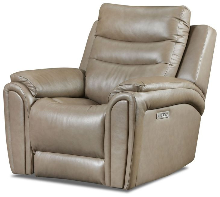 Catalina Sand Leather Zero Gravity Triple Power Recliner with USB Charging