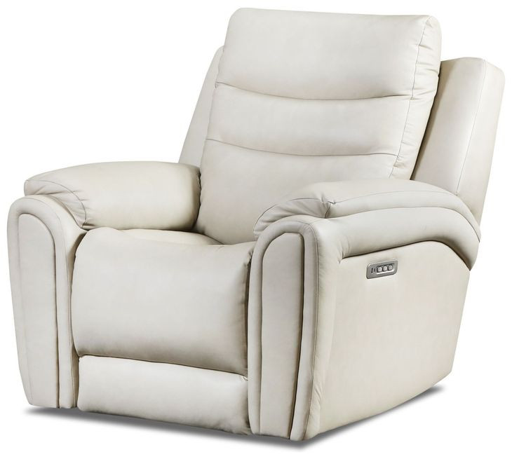 Catalina Stonewash Leather Zero Gravity Triple Power Recliner with USB Charging