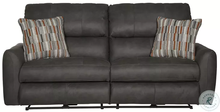 Dorian Charcoal Power Reclining 86" Sofa