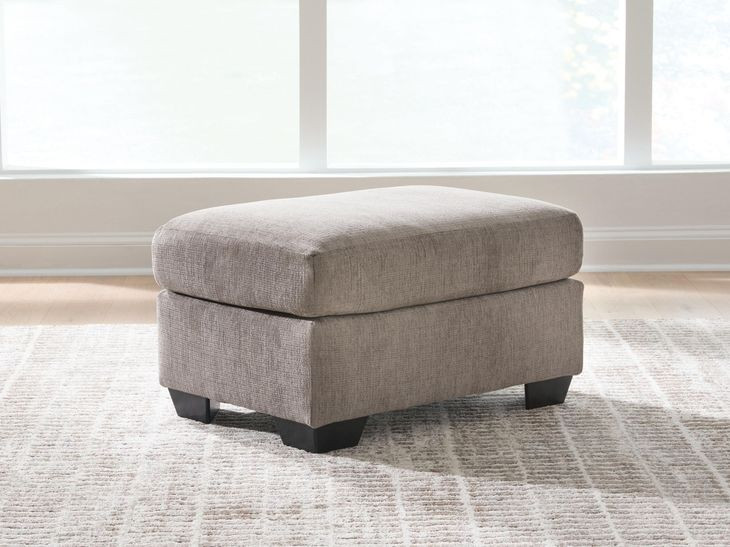 Loreo Beige Upholstered Rectangular Ottoman