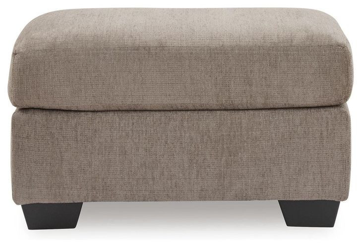 Loreo Beige Upholstered Rectangular Ottoman
