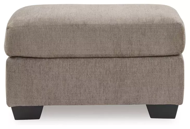 Loreo Beige Upholstered Rectangular Ottoman