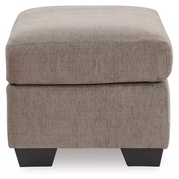 Loreo Beige Upholstered Rectangular Ottoman