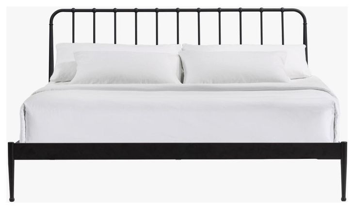 Metal Beds Matte Farmhouse King Metal Bed