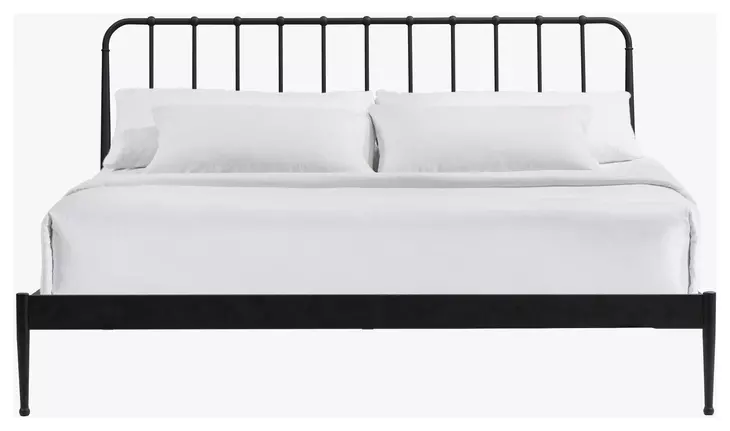 Metal Beds Matte Farmhouse King Metal Bed