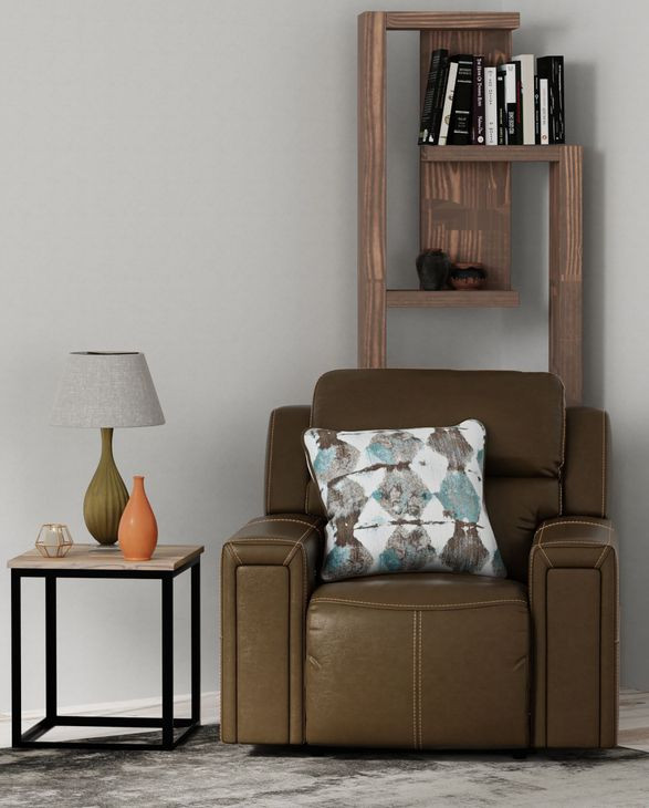 Arezzo Chocolate Zero Gravity Lay Flat Power Recliner with Power Headrest