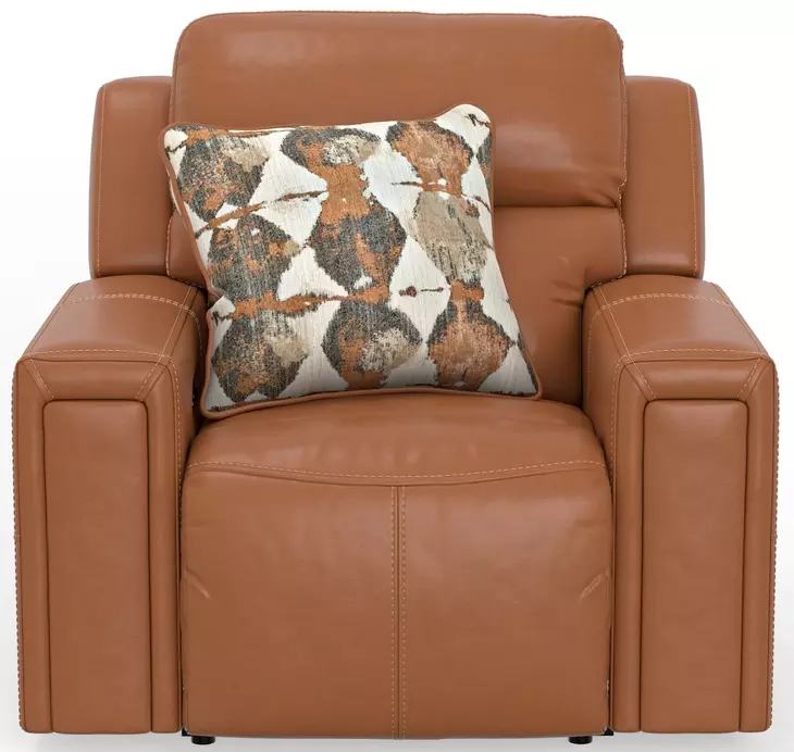 Arezzo Whiskey Zero Gravity Lay Flat Power Recliner with Power Headrest