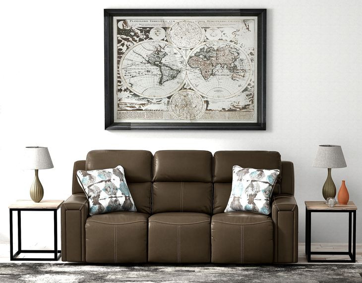 Arezzo Chocolate Power Headrest Power Reclining Living Room Set