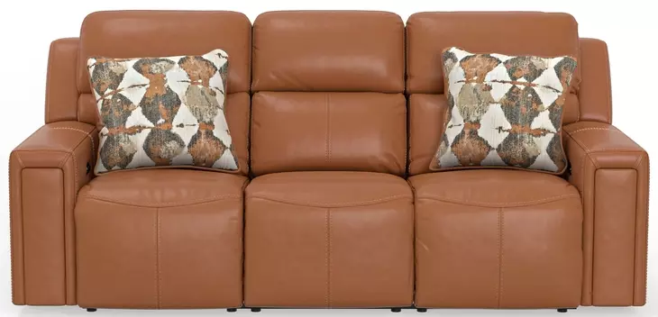 Arezzo Whiskey Zero Gravity Power Reclining 87" Sofa with Power Headrest