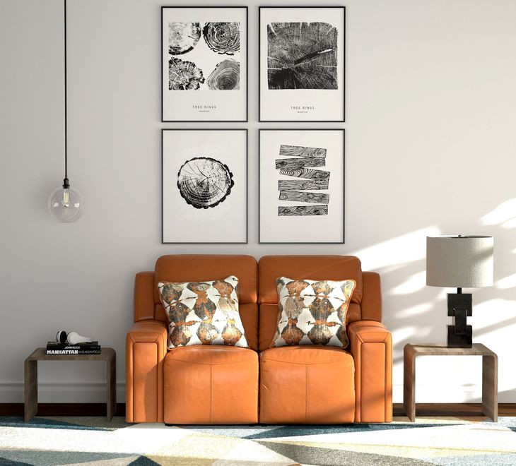 Arezzo Whiskey Zero Gravity Power Reclining Loveseat with Power Headrest