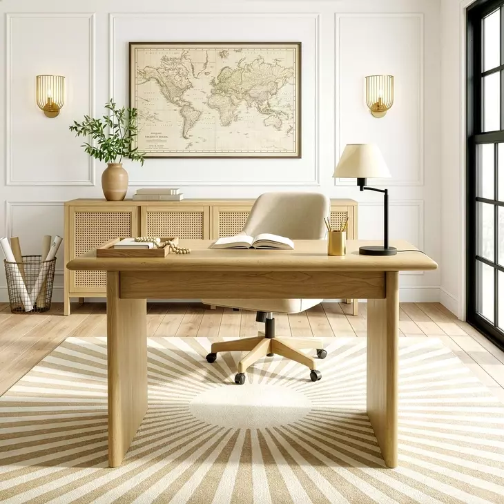 Halmstad Blonde Oak 50" Writing Desk