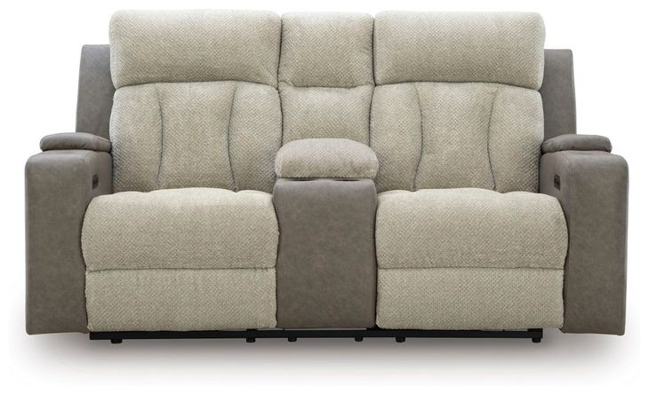 Point Clear Sisal 76" Power Reclining Loveseat with USB Charging
