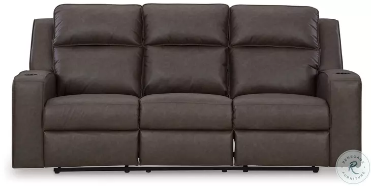 Lavenhorne Granite Reclining Sofa with Drop Down Table