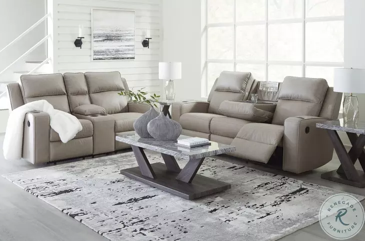 Lavenhorne Pebble Reclining Console Loveseat