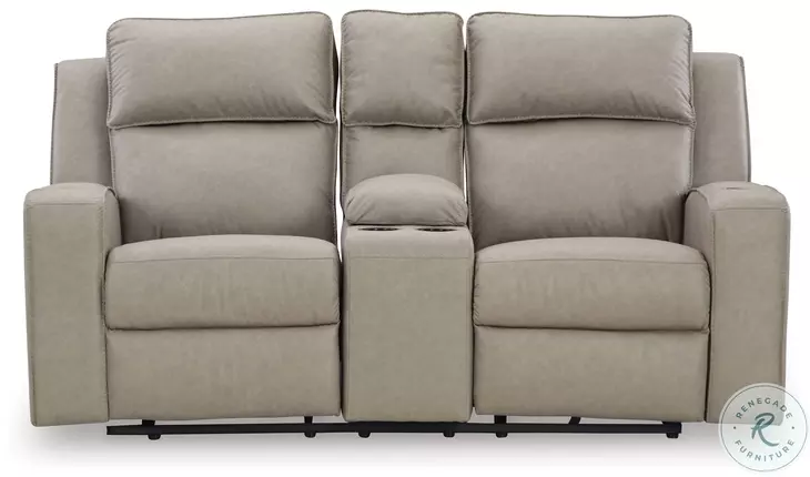 Lavenhorne Pebble Reclining Console Loveseat
