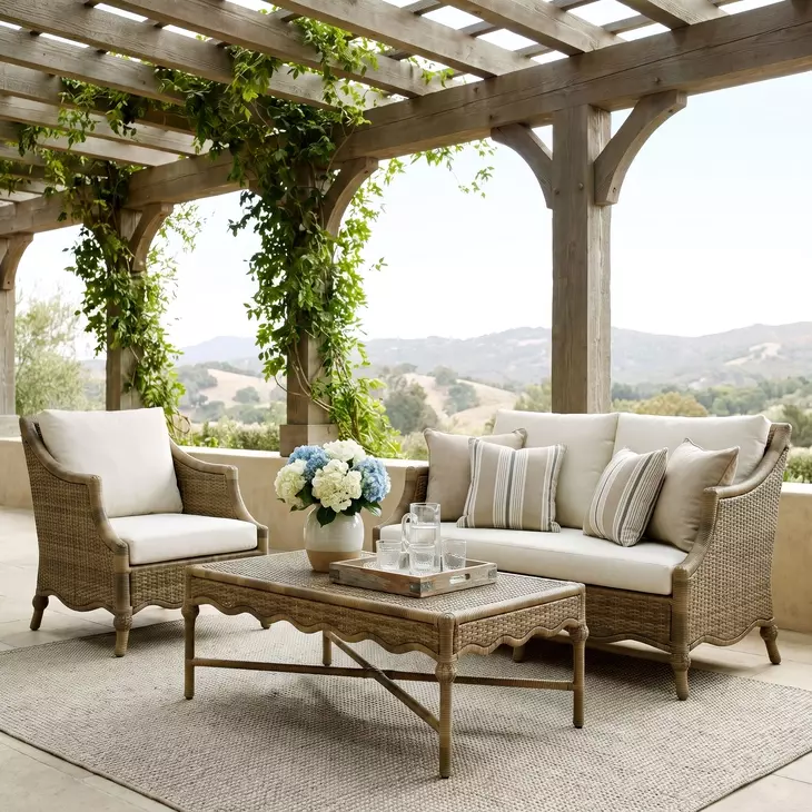 Scarlett Milk Chocolate Outdoor 53" Loveseat
