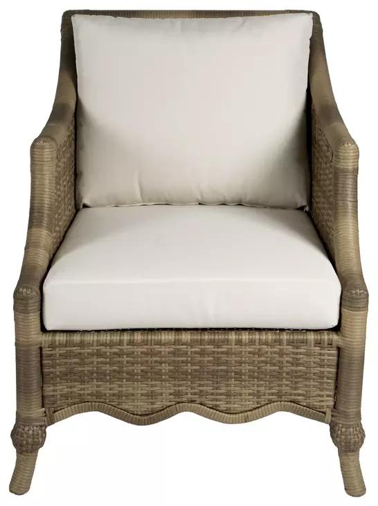 Scarlett Milk Chocolate Upholstered Outdoor Lounge Chair