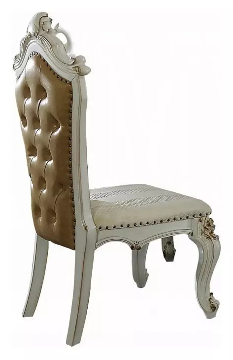 Picardy Butterscotch Upholstered Side Chair with Nailhead Trim Set of 2