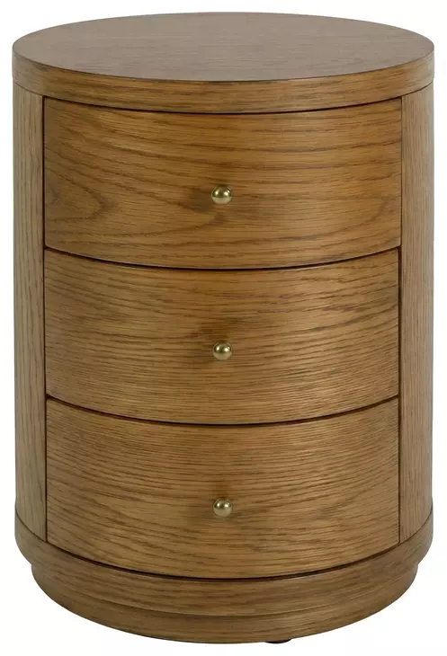Nora Light Natural Round End Table