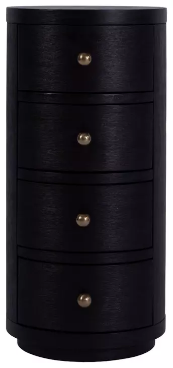 Nora Antique Coffee Round 4 Drawer End Table
