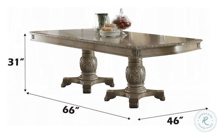 Chateau de Ville Antique White 96" Extendable Rectangular Dining Table