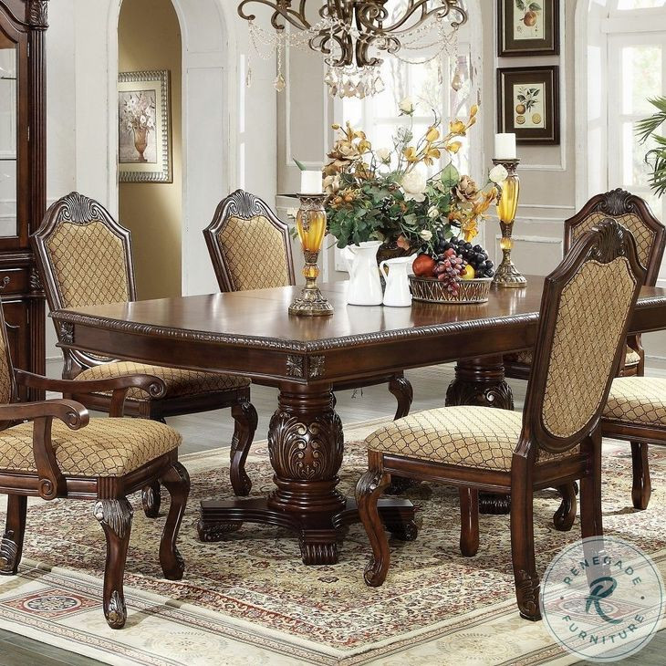 Chateau De Ville Espresso 96" Extendable Rectangular Dining Table