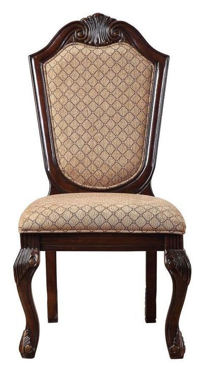 Chateau De Ville Brown Upholstered Side Chair Set of 2