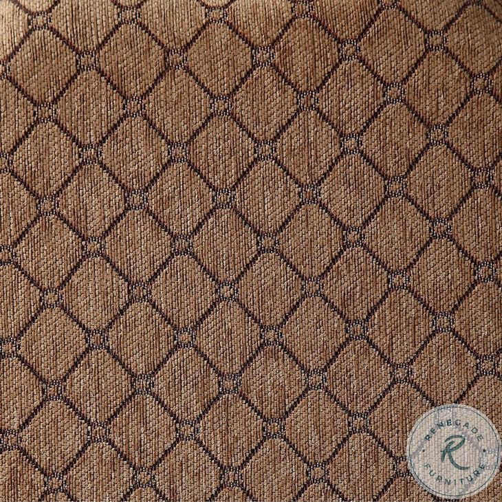 Chateau De Ville Fabric and Espresso Side Chair Set of 2