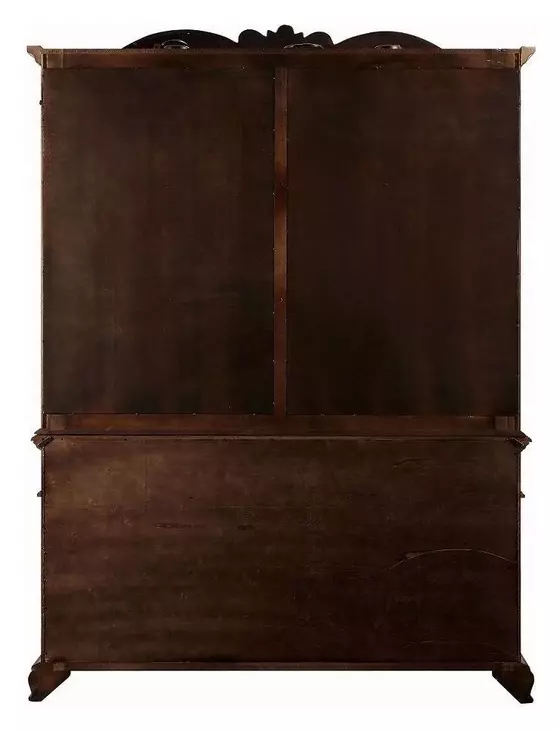 Chateau De Ville Espresso 4 Door Buffet and Hutch with LED