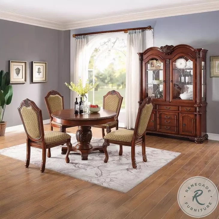 Chateau De Ville Cherry Extendable Oval Dining Room Set